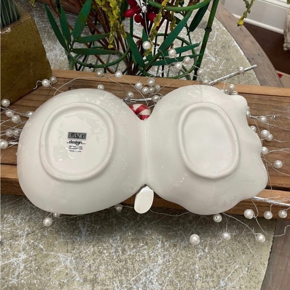 LANG CHRISTMAS SNOWMAN/ SANTA DIVIDED SERVING TRAY - Picture 4 of 6